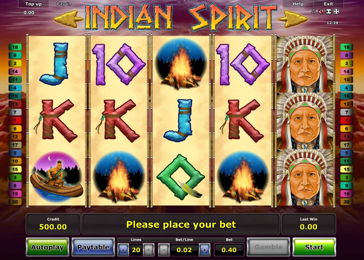 игровой автомат indian spirit играть бесплатно